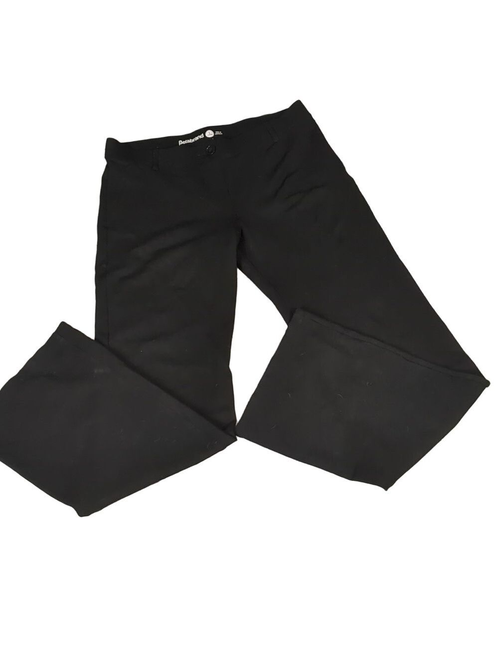 Betabrand black yoga dress pants size large long